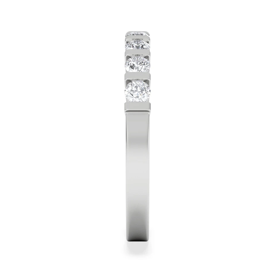 HANNAH 18K White Gold Diamond ETERNITY RING 0.50CT H/SI