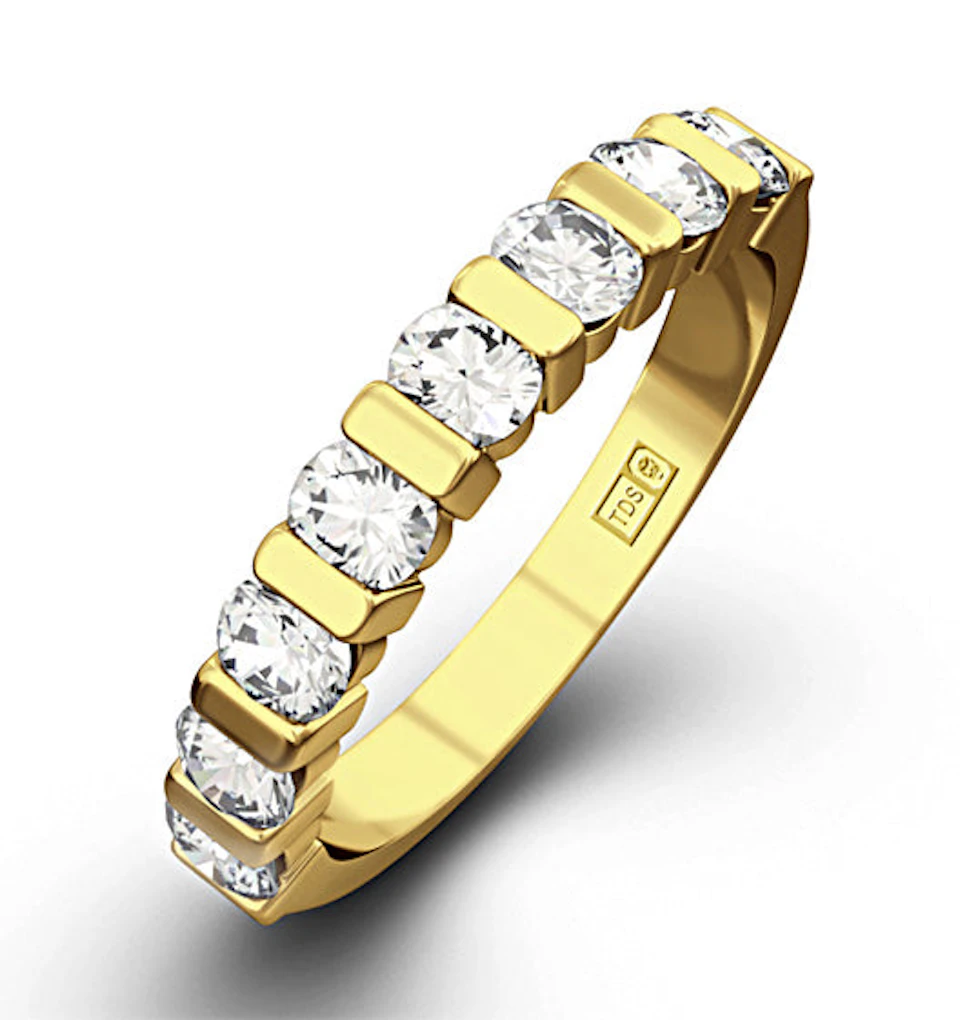 HANNAH 18K Gold Diamond ETERNITY RING 0.50CT H/SI