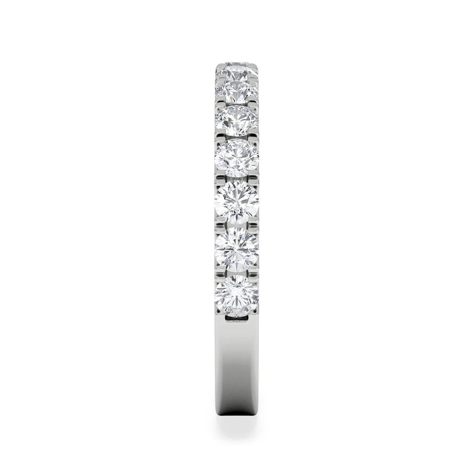 15 Stone Chloe 18K White Gold Diamond Eternity Ring 1.00ct H/Si