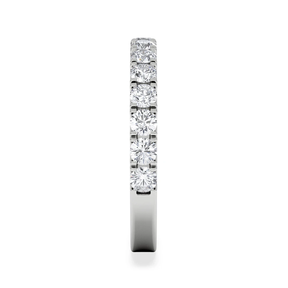 15 Stone Chloe Platinum Diamond Half Eternity Ring 1.00ct H/Si