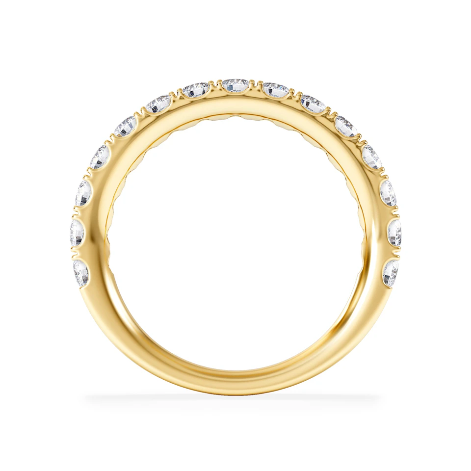 15 Stone Chloe 18K Gold Lab Diamond Eternity Ring 1.00ct G/Vs