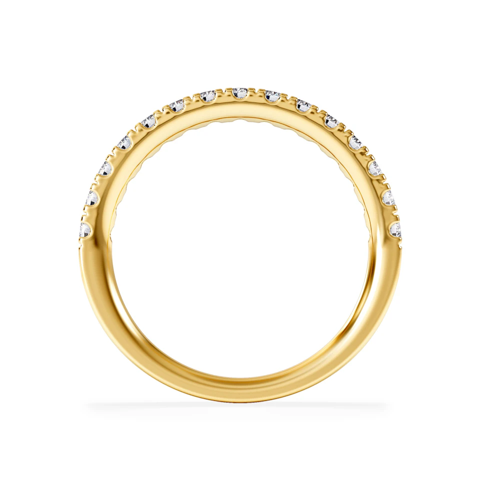 15 Stone Chloe 18K Gold Diamond Eternity Ring 0.50ct G/Vs