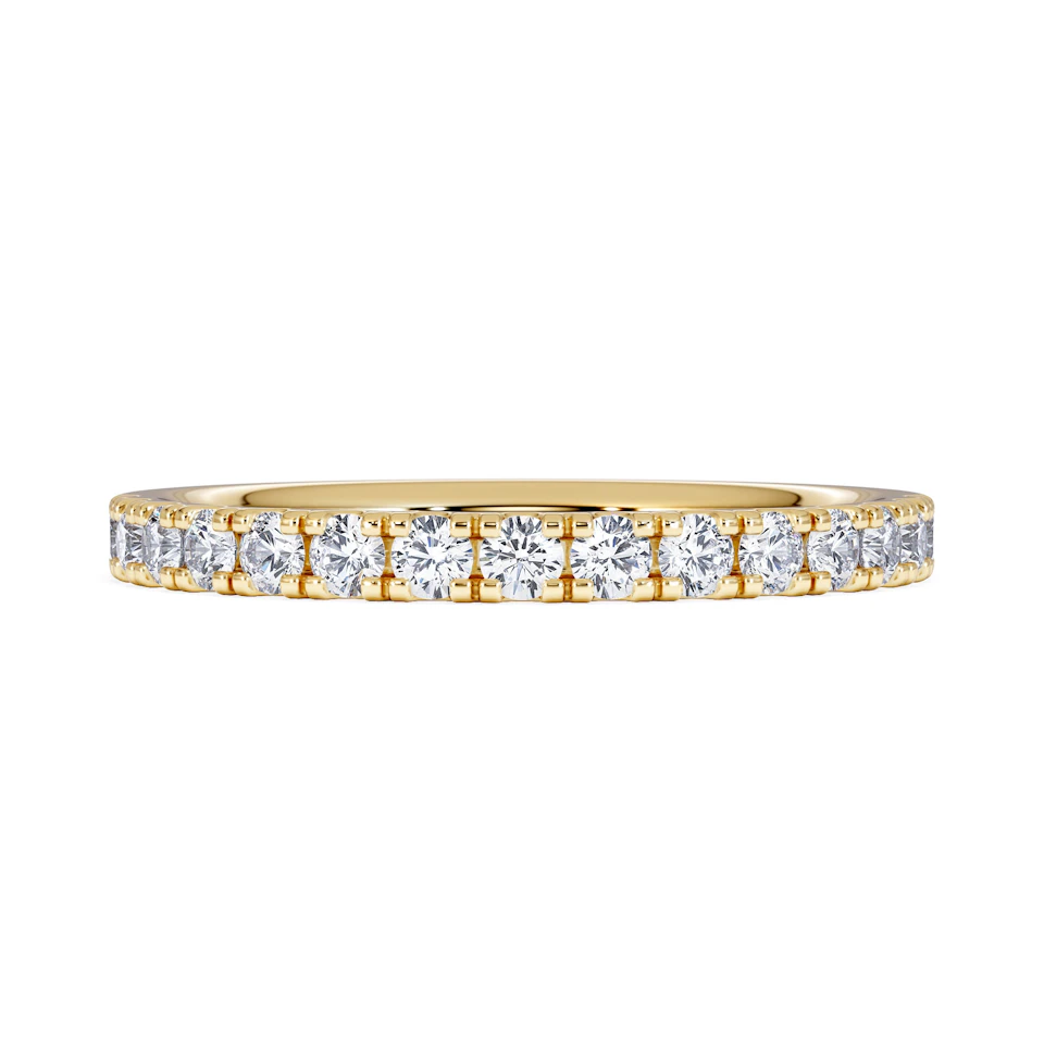 15 Stone Chloe 18K Gold Diamond Eternity Ring 0.50ct G/Vs