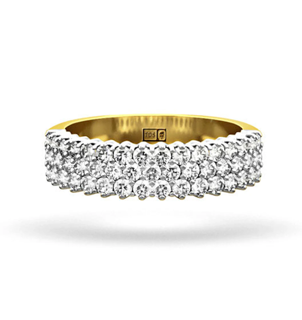 JASMINE 18K Gold Diamond ETERNITY RING 1.00CT G/VS