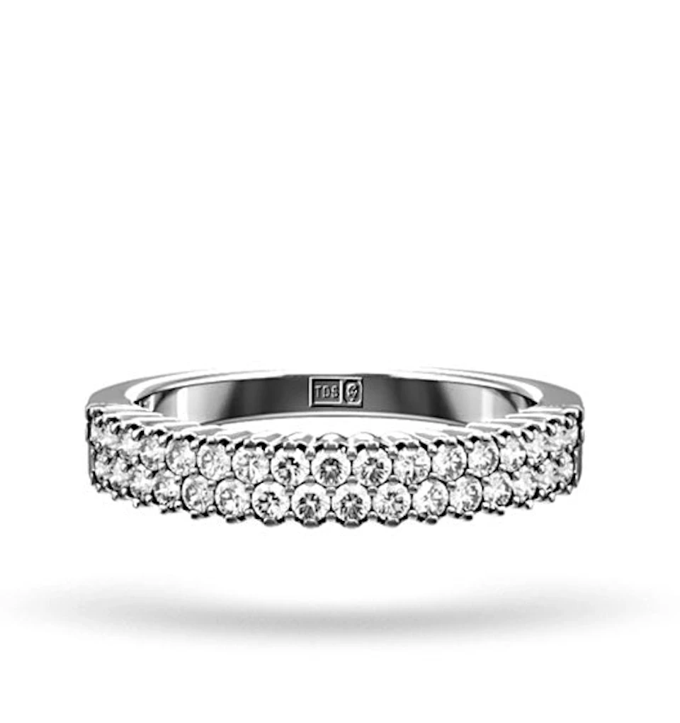 SOPHIE 18K White Gold Diamond ETERNITY RING 0.50CT G/VS