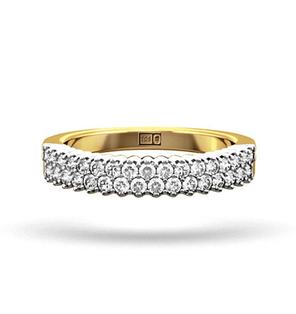 SOPHIE 18K Gold Diamond ETERNITY RING 0.50CT H/SI