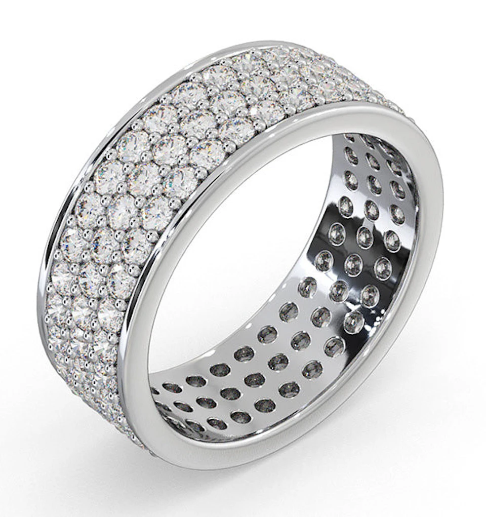 Eternity Ring Tia Platinum Diamond 2.00ct H/Si