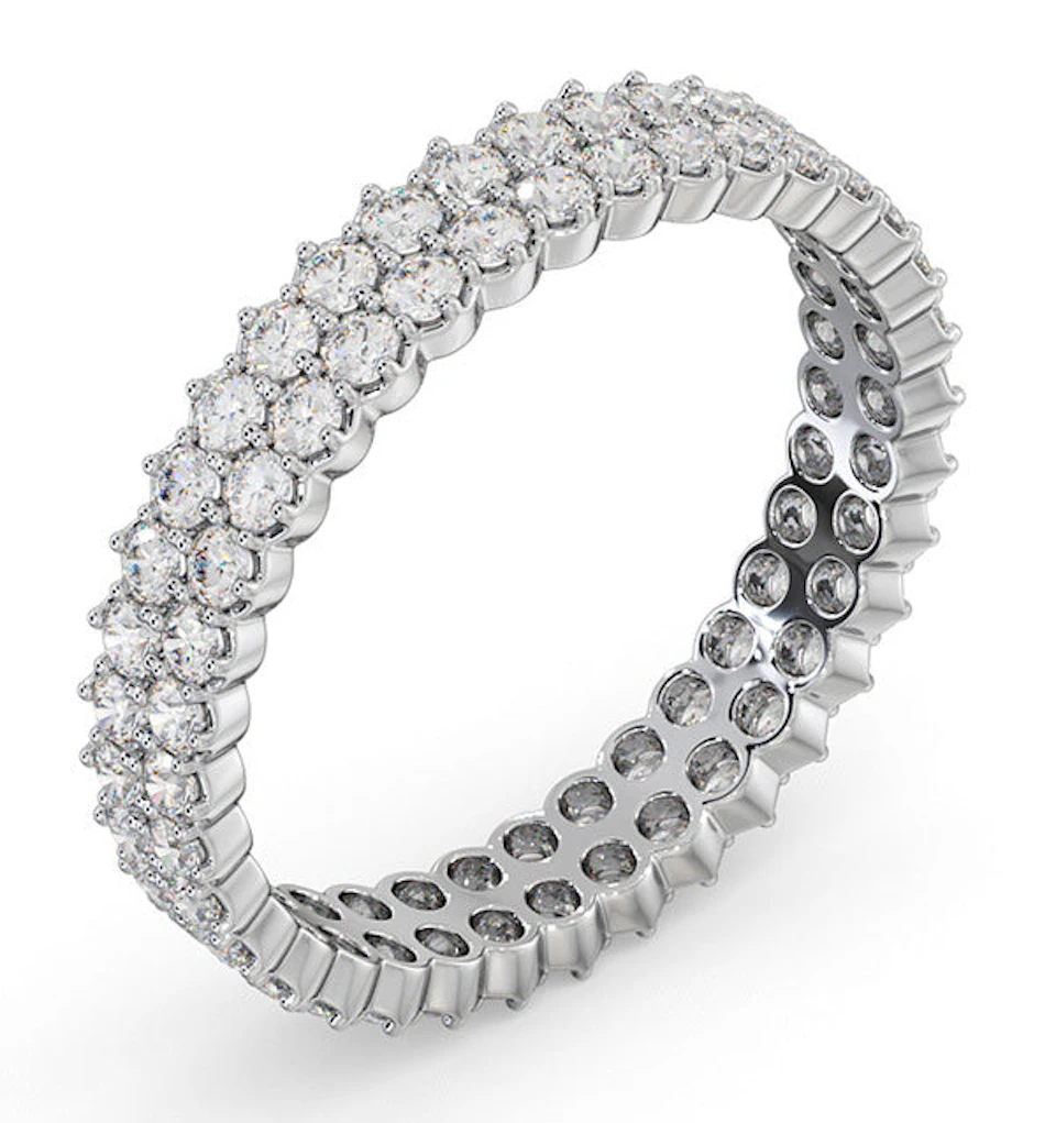 Eternity Ring Jasmine Platinum Diamond 1.00ct G/Vs