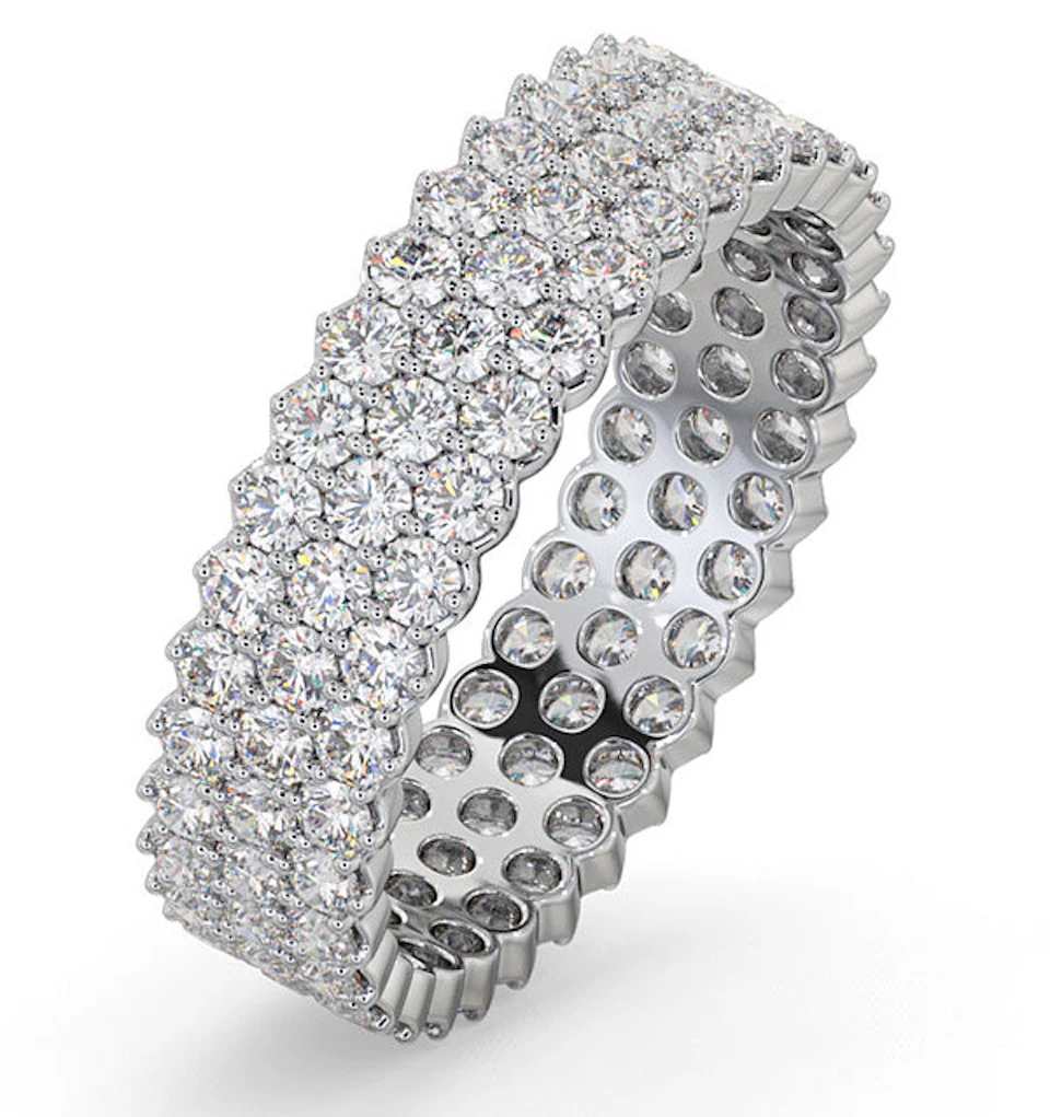 Eternity Ring Jasmine 18K White Gold Diamond 2.00ct H/Si