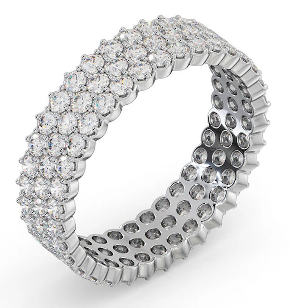 Eternity Ring Jasmine 18K White Gold Diamond 2.00ct H/Si