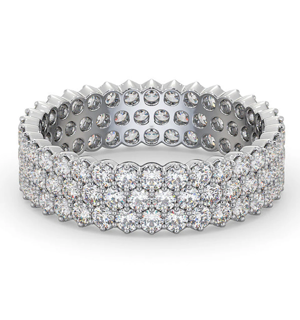 Eternity Ring Jasmine 18K White Gold Diamond 2.00ct H/Si