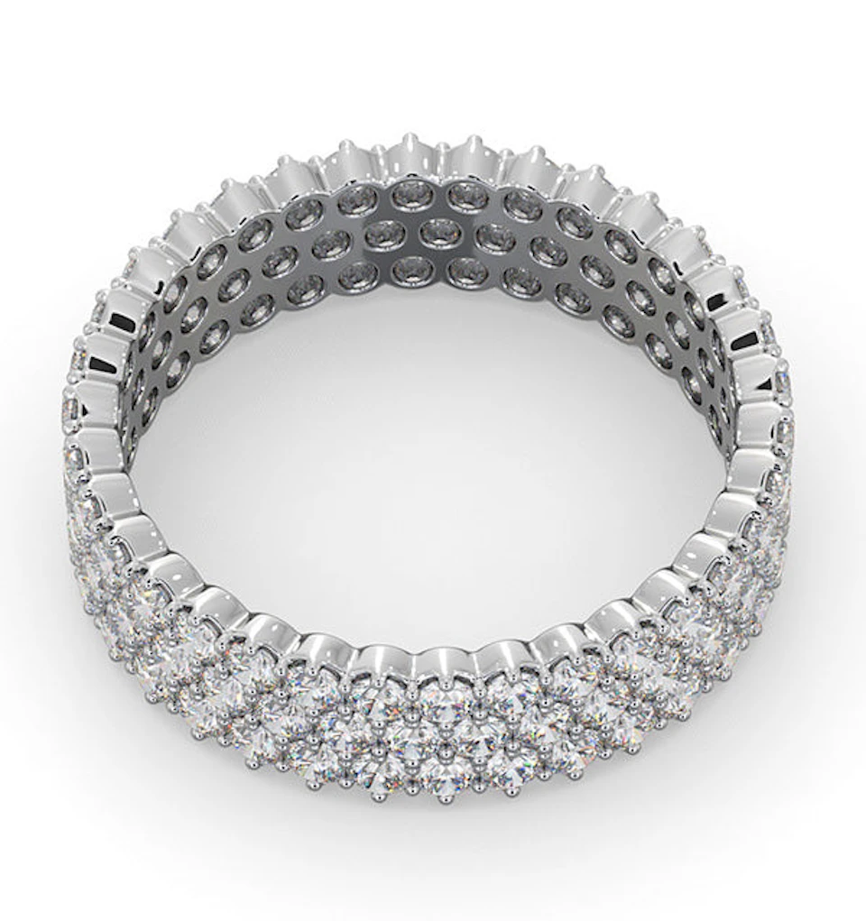 Eternity Ring Jasmine 18K White Gold Diamond 2.00ct H/Si