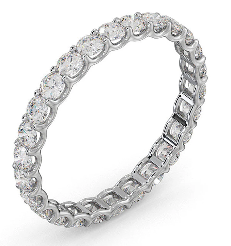 Eternity Ring Chloe 18K White Gold Diamond 1.00ct H/Si