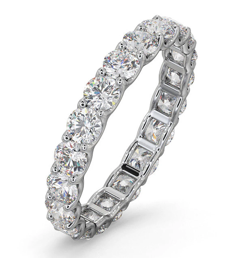 Eternity Ring Chloe 18K White Gold Diamond 2.00ct G/Vs