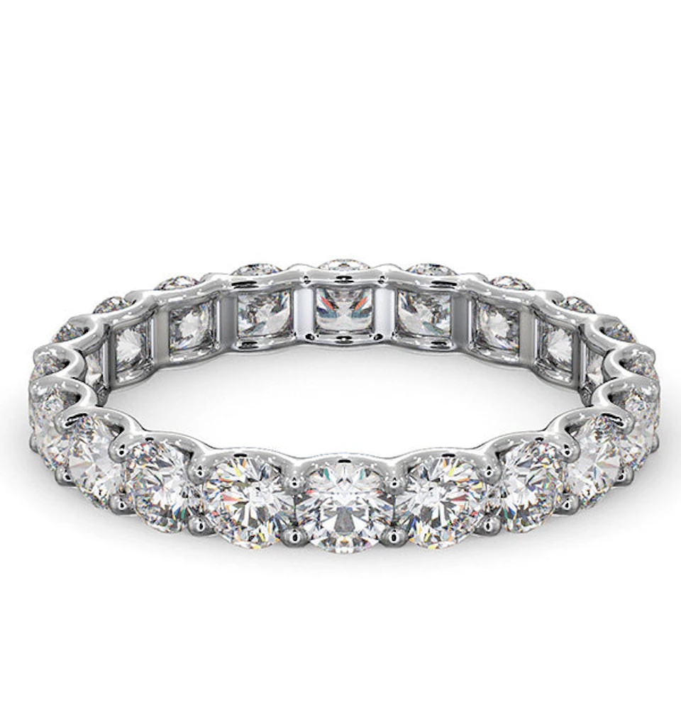 Eternity Ring Chloe Platinum Diamond 2.00ct H/Si