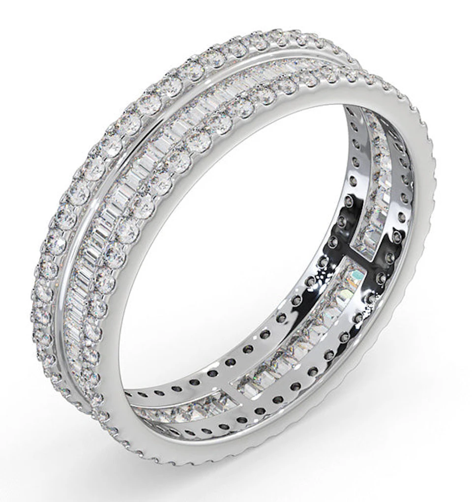 Eternity Ring Katie 18K White Gold Diamond 1.00ct H/Si