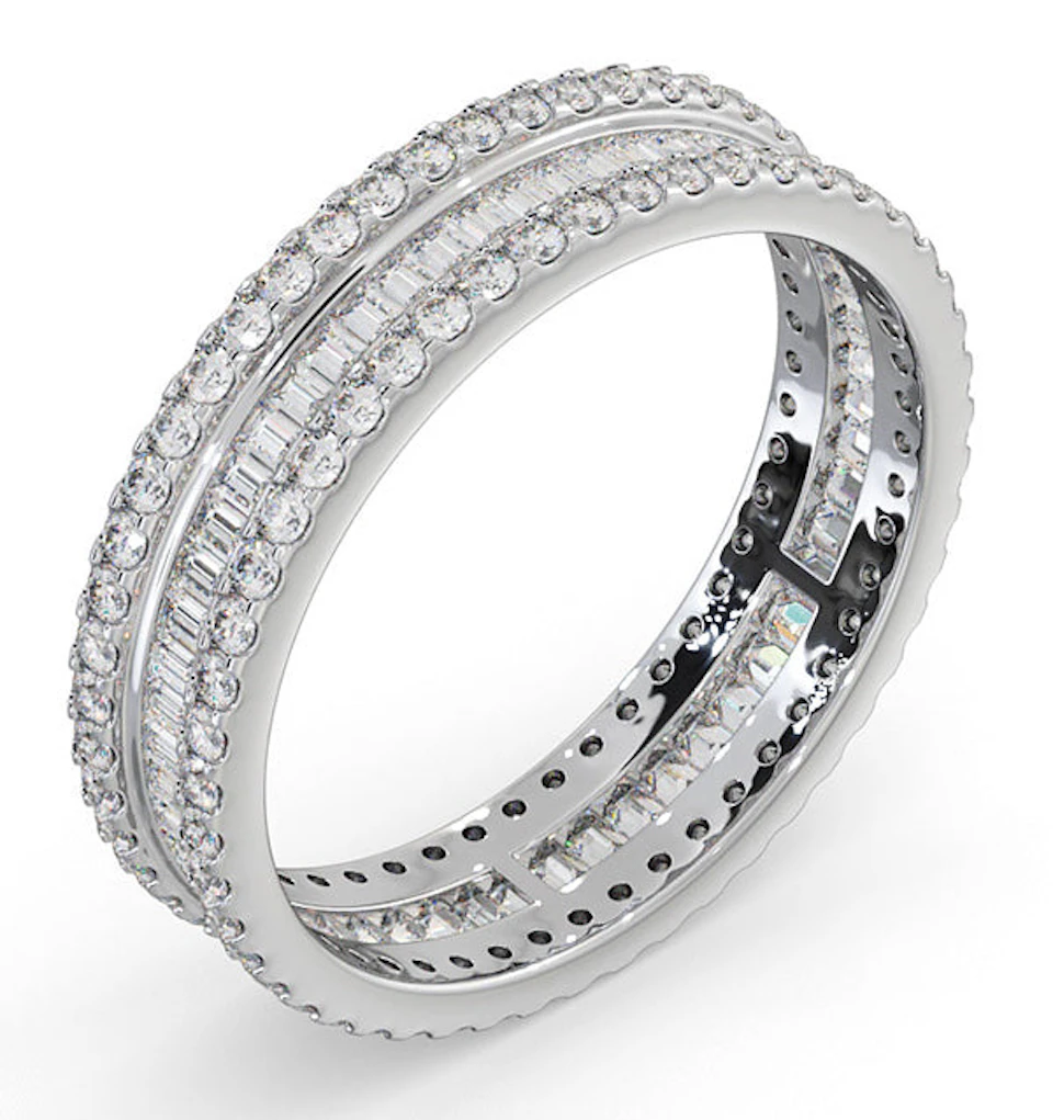 Eternity Ring Katie Platinum Diamond 1.00ct H/Si