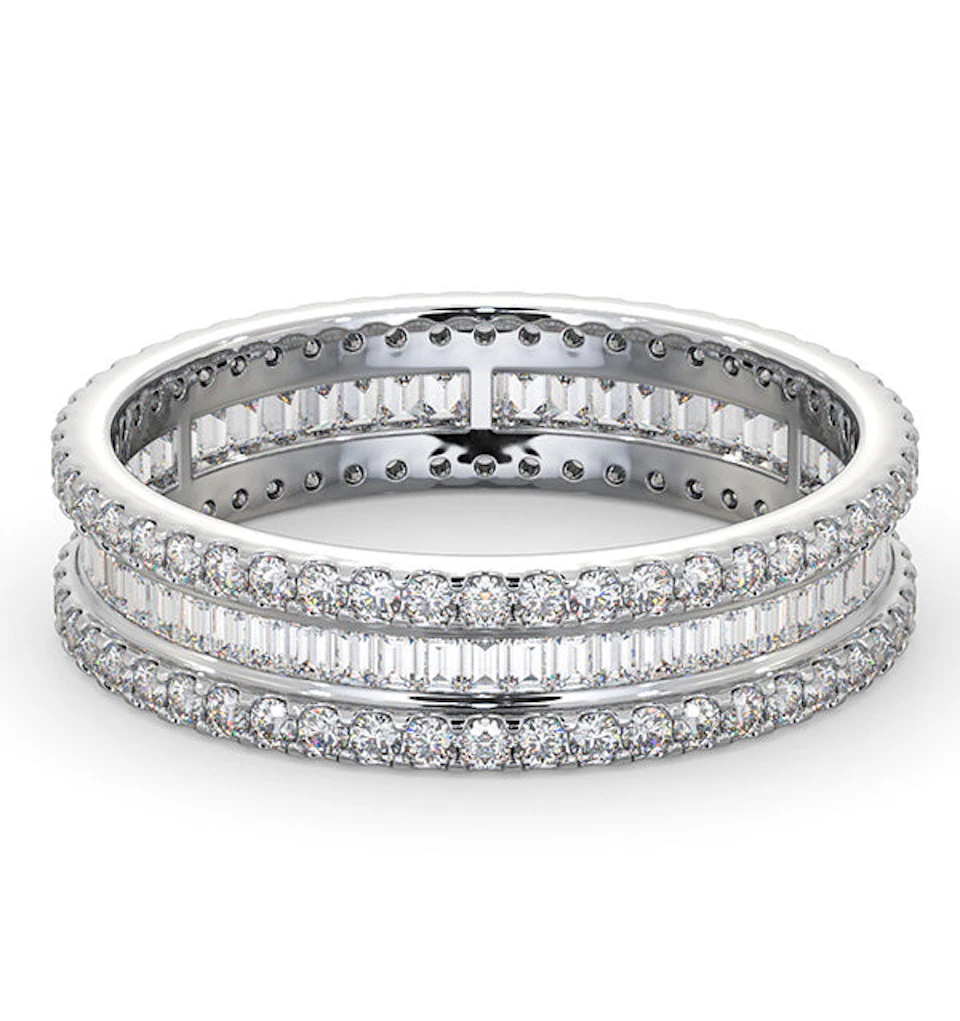 Eternity Ring Katie 18K White Gold Diamond 1.00ct H/Si