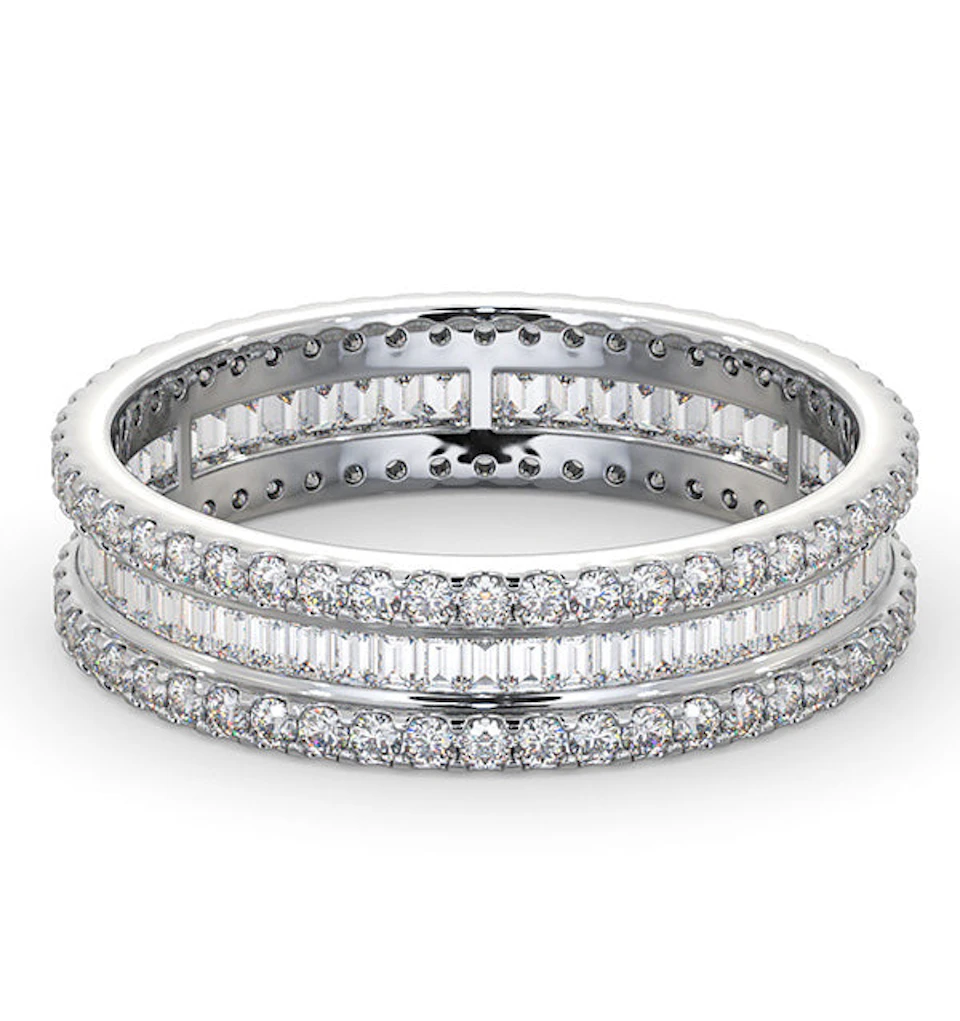 Eternity Ring Katie Platinum Diamond 1.00ct H/Si
