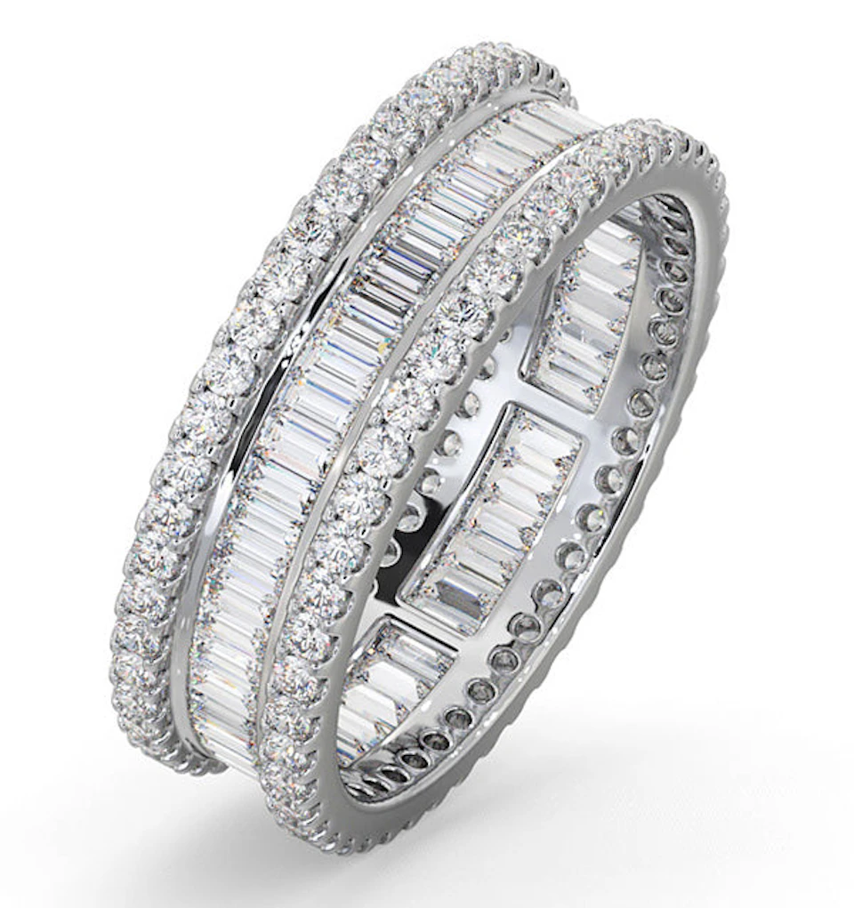 Eternity Ring Katie 18K White Gold Diamond 2.00ct G/Vs