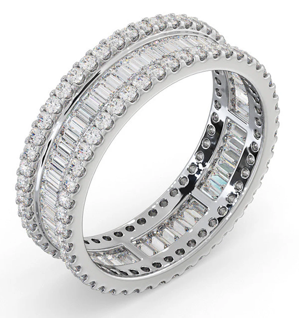 Eternity Ring Katie 18K White Gold Diamond 2.00ct G/Vs