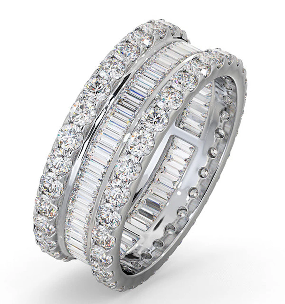 Eternity Ring Katie 18K White Gold Diamond 3.00ct G/Vs