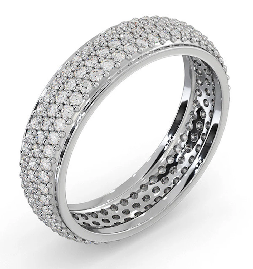 Eternity Ring Sara 18K White Gold Diamond 1.00ct H/Si