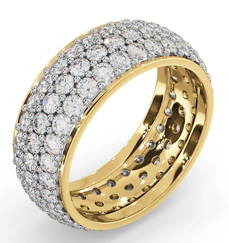 Eternity Ring Sara 18K Gold Diamond 3.00ct H/Si
