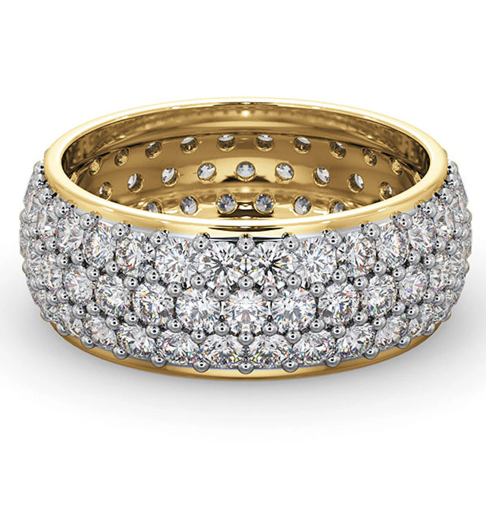 Eternity Ring Sara 18K Gold Diamond 3.00ct H/Si