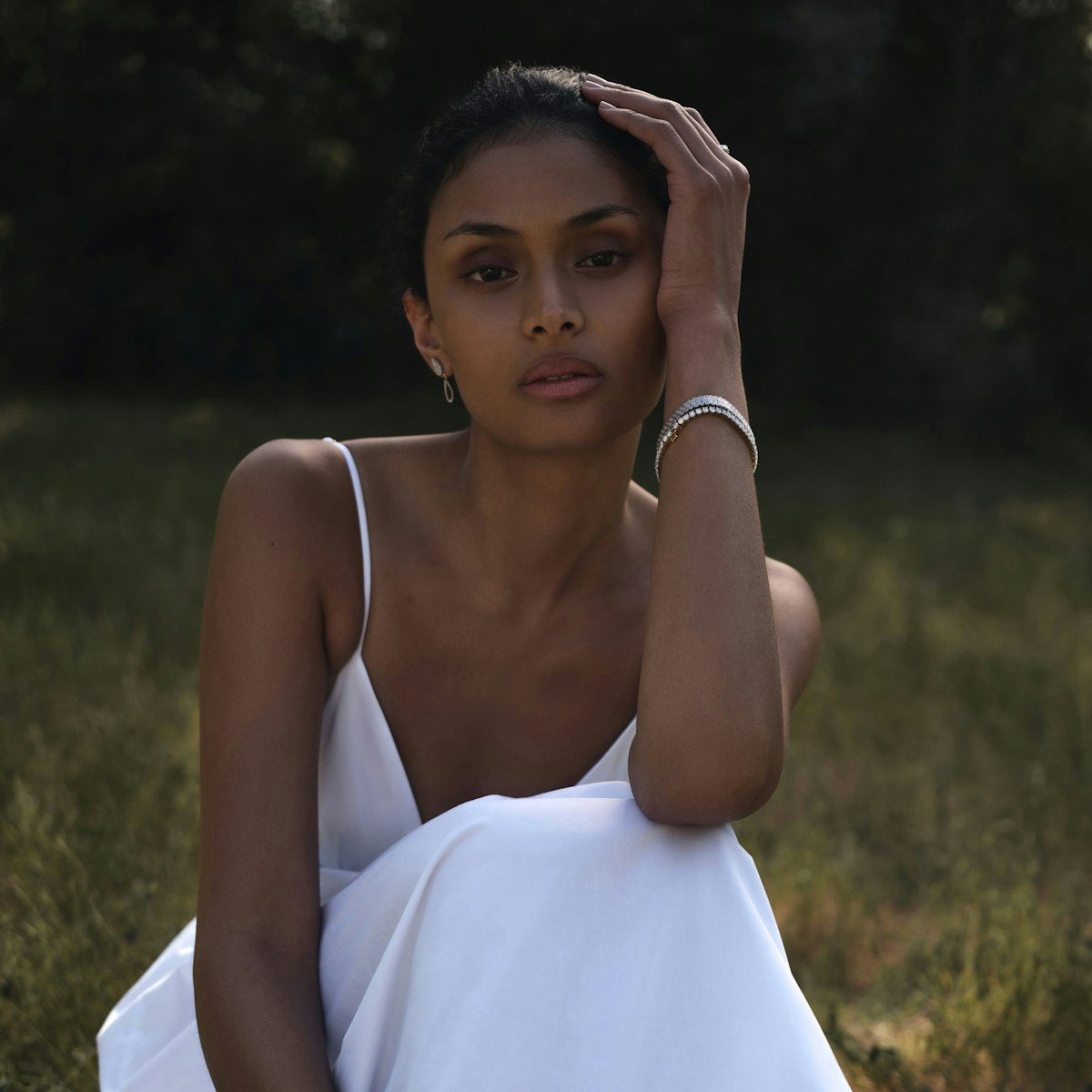 Evening Bracelet 1.00CT Diamond 9K White Gold