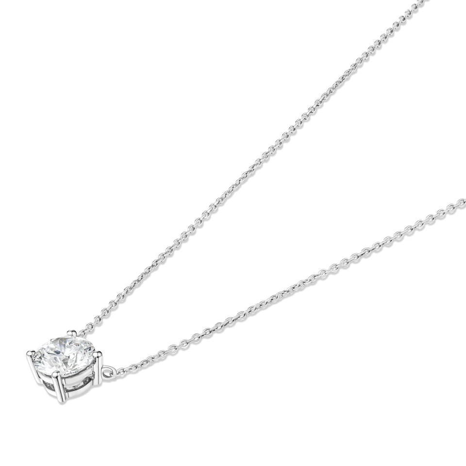 Wanderlust Floating Lab Diamond Solitaire Necklace 1.50ct H/SI in 9K White Gold