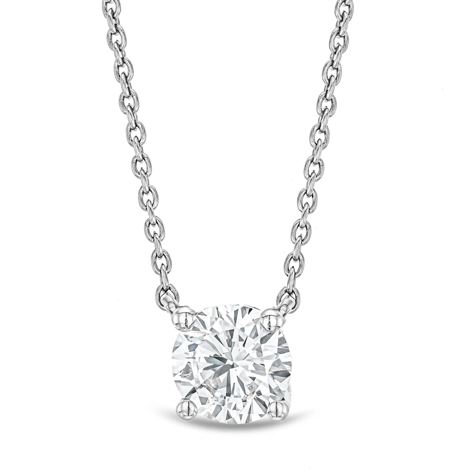 Wanderlust Floating Lab Diamond Solitaire Necklace 0.50ct H/SI in 9K White Gold
