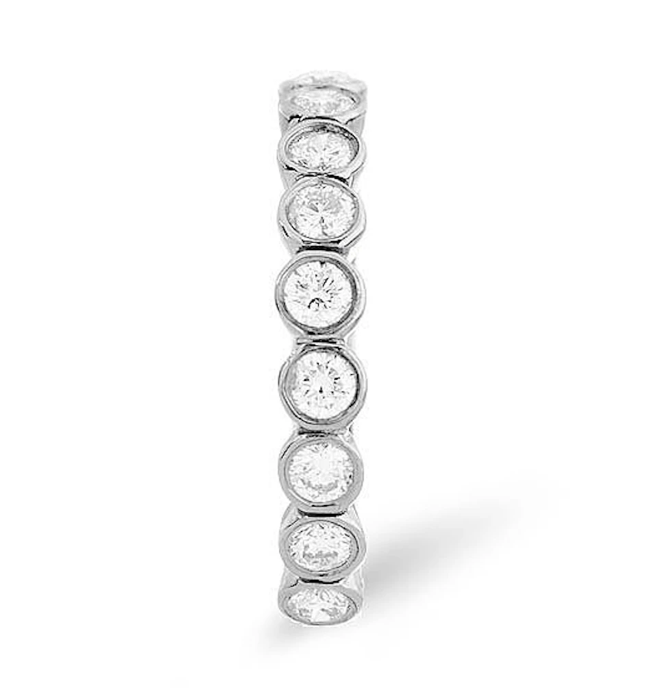 EMILY 18K White Gold Diamond ETERNITY RING 0.50CT H/SI