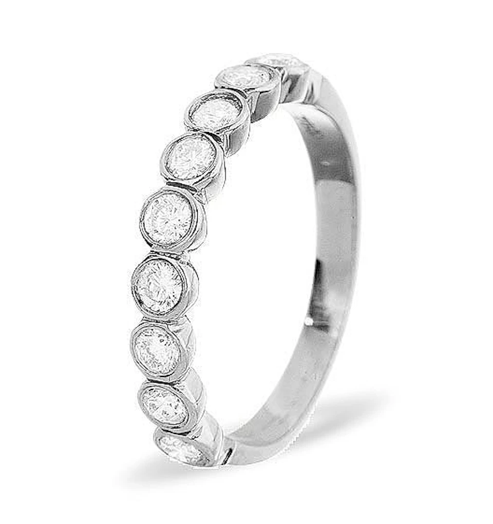 EMILY 18K White Gold Diamond ETERNITY RING 0.50CT H/SI