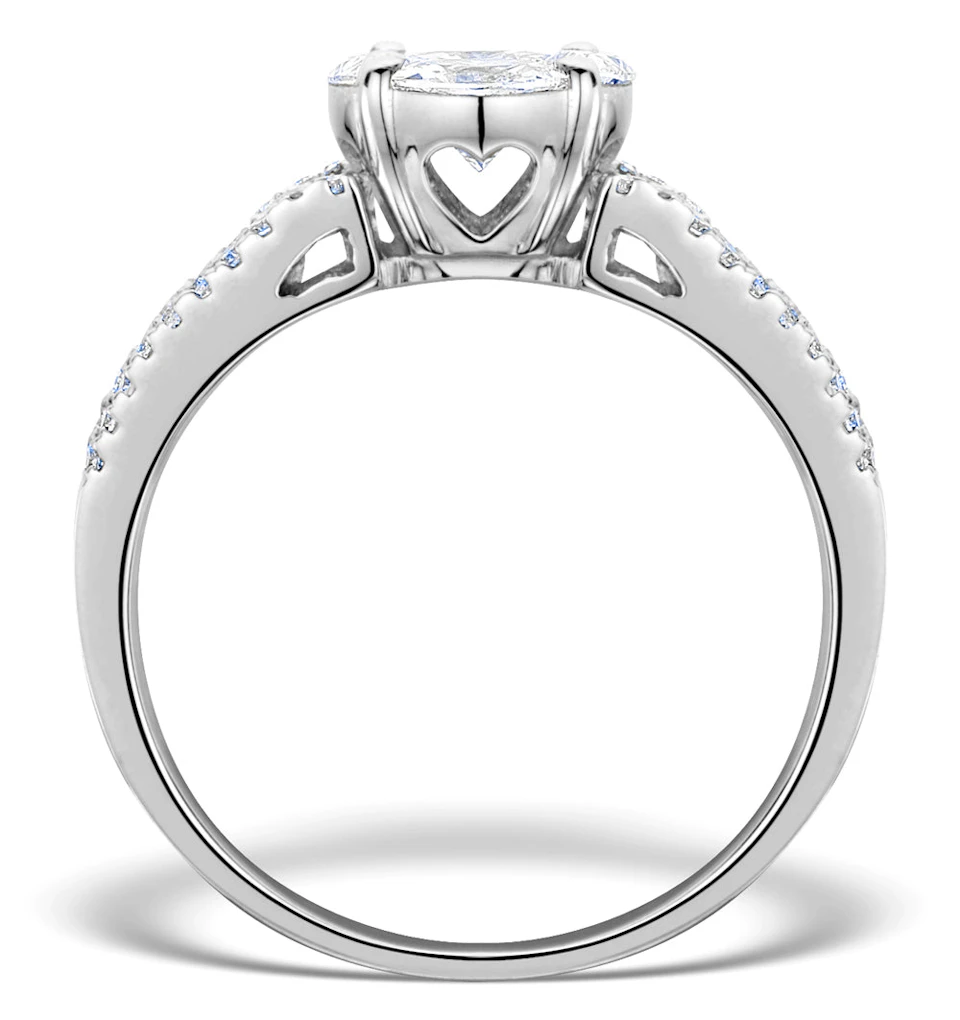 Engagement Ring Galileo 1.50ct Look H/SI Diamonds in Platinum S3472