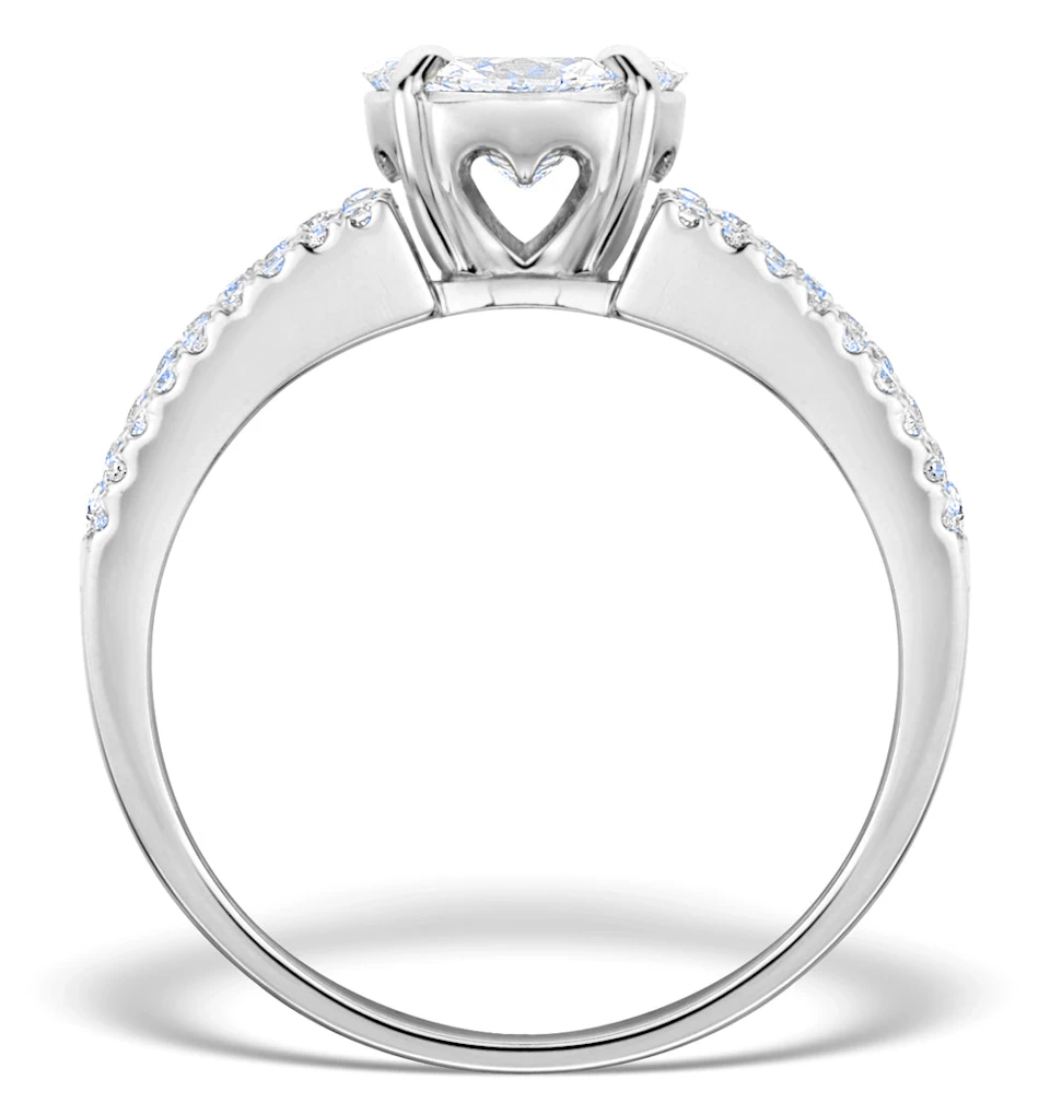 Engagement Ring Galileo 2.00ct Look H/SI Diamonds Platinum S3474
