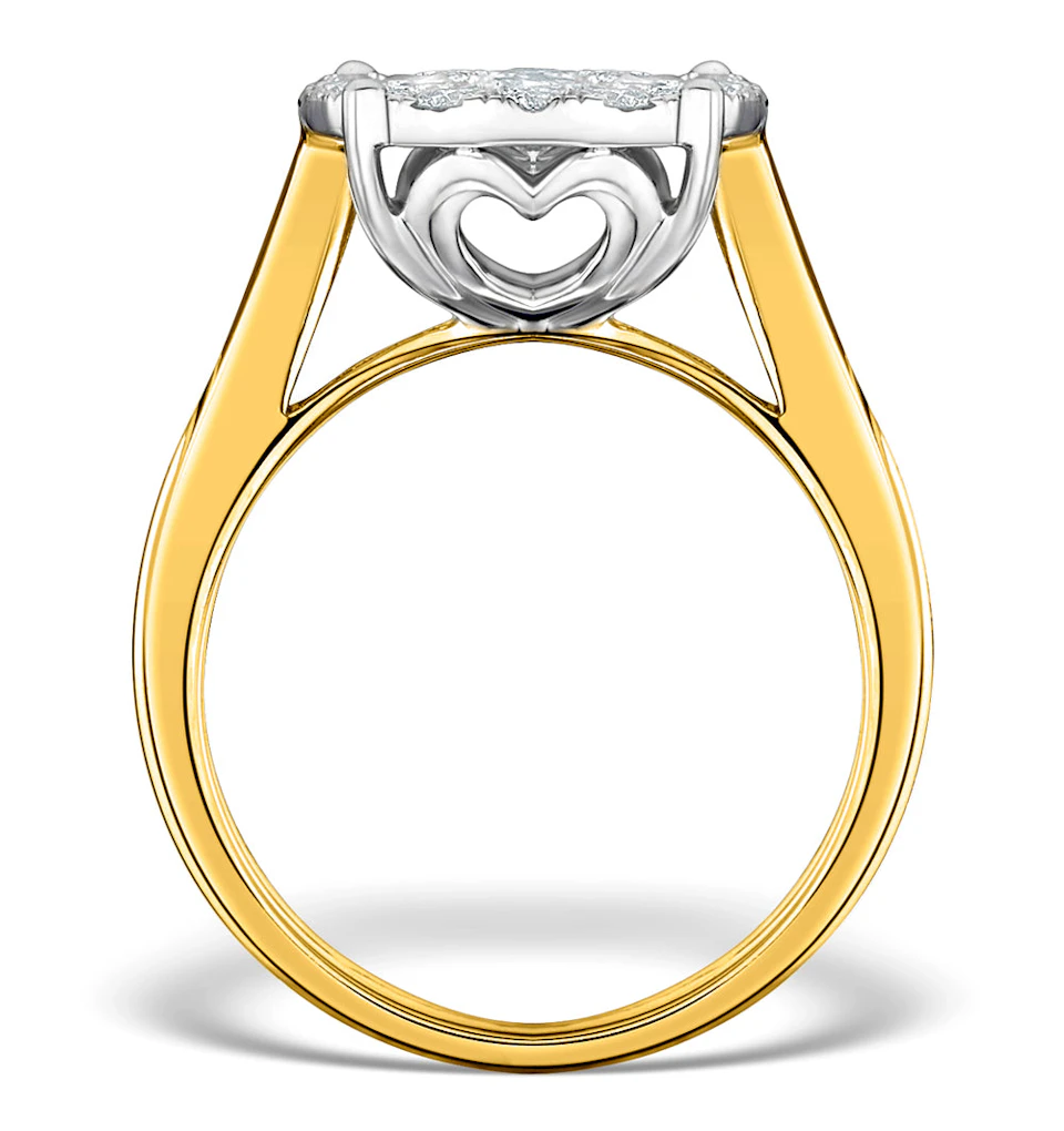 Diamond Galileo Ring 1CT Set in 18K Gold - N4532