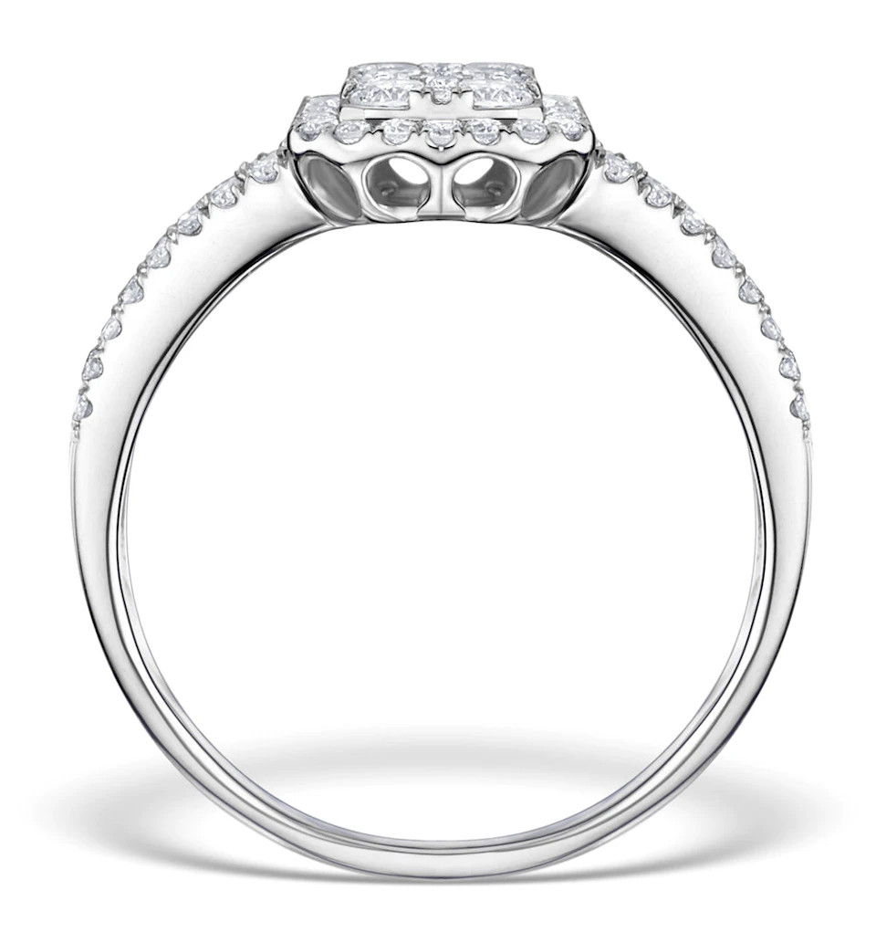Diamond Galileo 1CT H/SI and 18K White Gold Ring - N4538Y