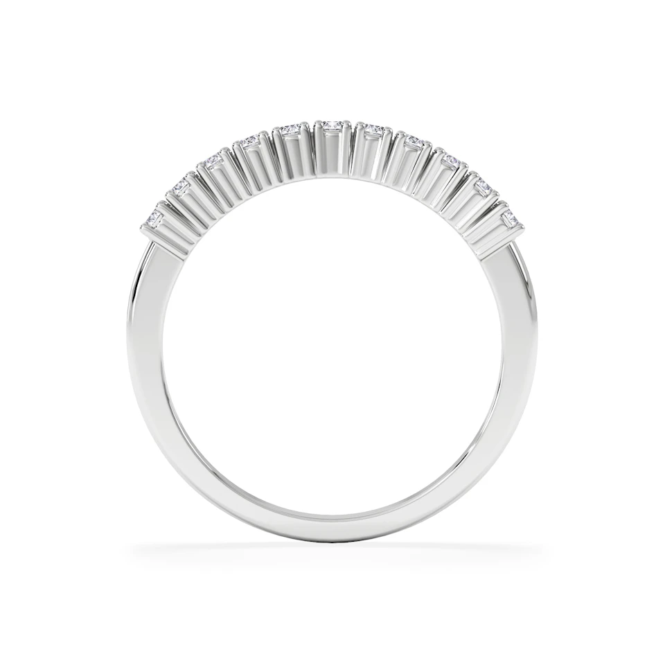 Half Eternity Ring 0.30CT Lab Diamond 9K White Gold