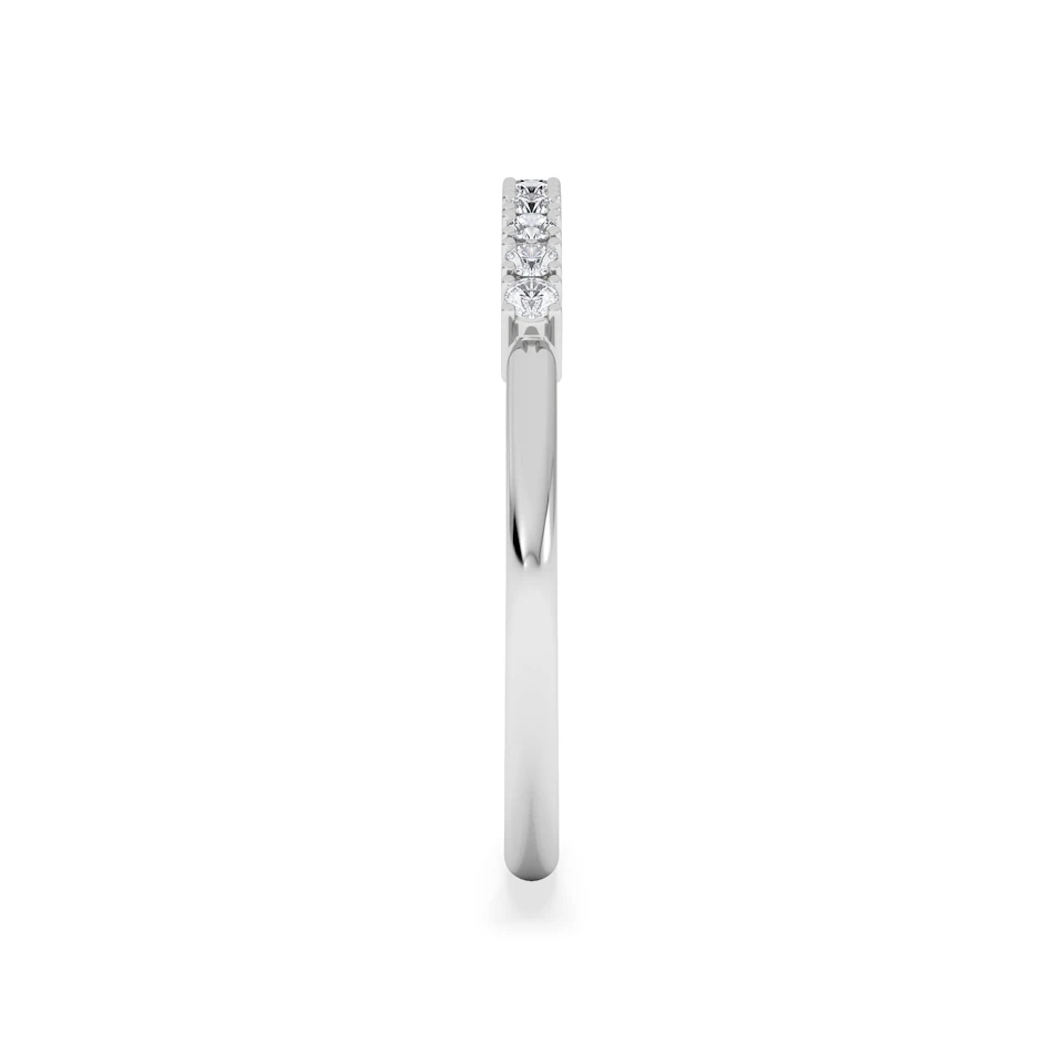 Twilight Lab Diamond 0.15ct H/SI Half Eternity Ring in 925 Silver