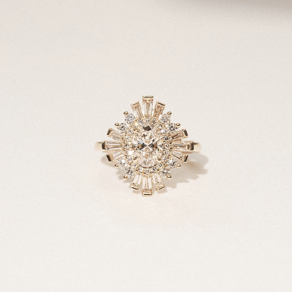 The Radiance Lab Diamond Ring 2.00ct H/SI SetI in 9K Gold