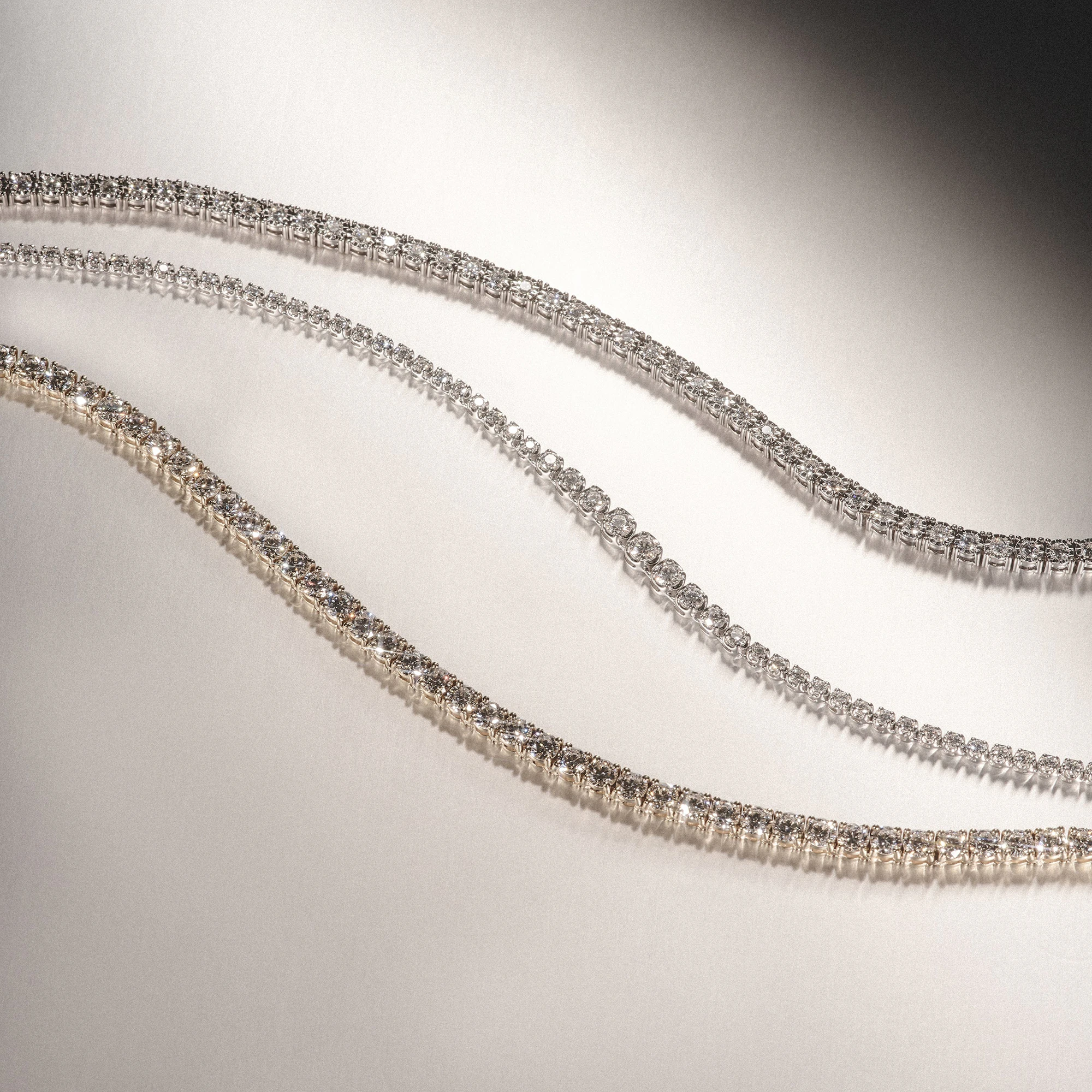 4ct Lab Diamond Tennis Bracelet Claw Set in 9K White Gold