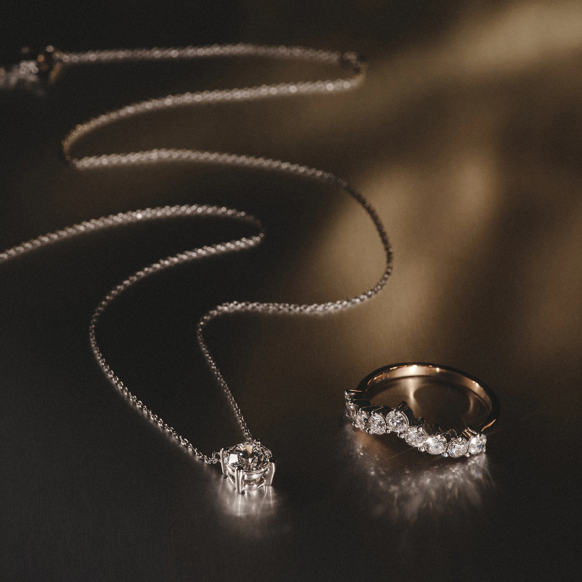 Chloe 0.25ct Lab Diamond Solitaire Necklace Pendant in 9K White Gold H/Si