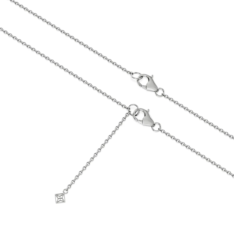 Horizon Heart Cut Lab Diamond Solitaire Necklace 0.25ct H/SI in 925 Silver
