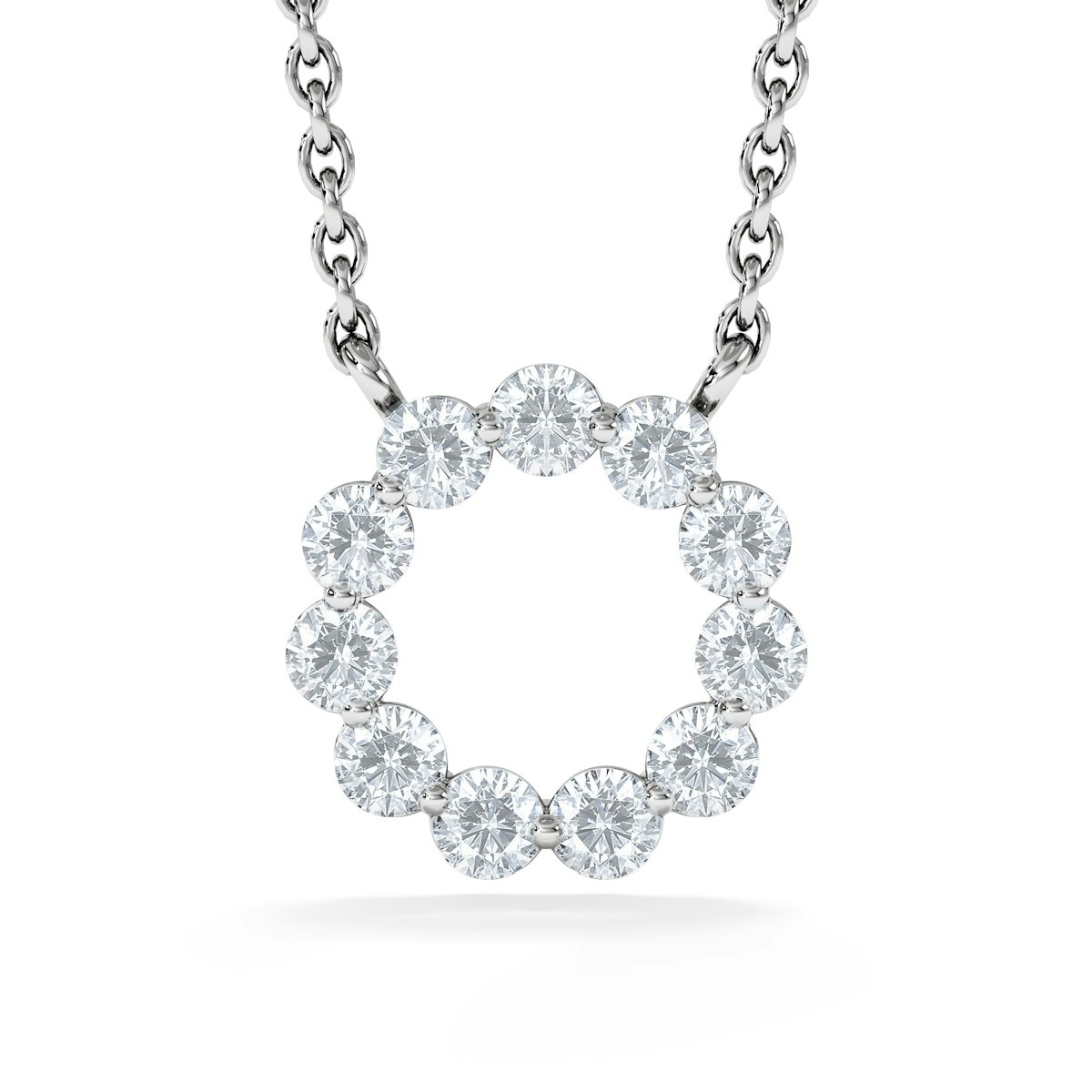 Eternal Glow Lab Diamond Necklace 0.25ct in 925 Silver