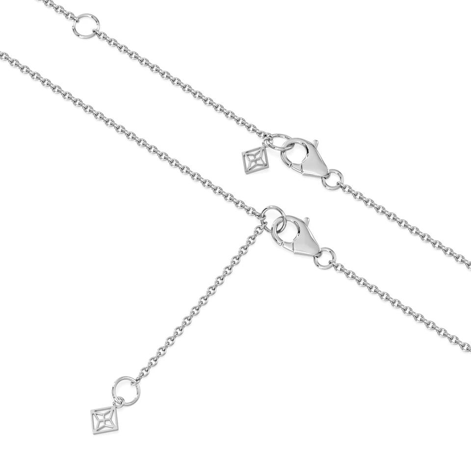 Keepsake 0.06ct Lab Diamond Round Locket Pendant Necklace in Sterling Silver