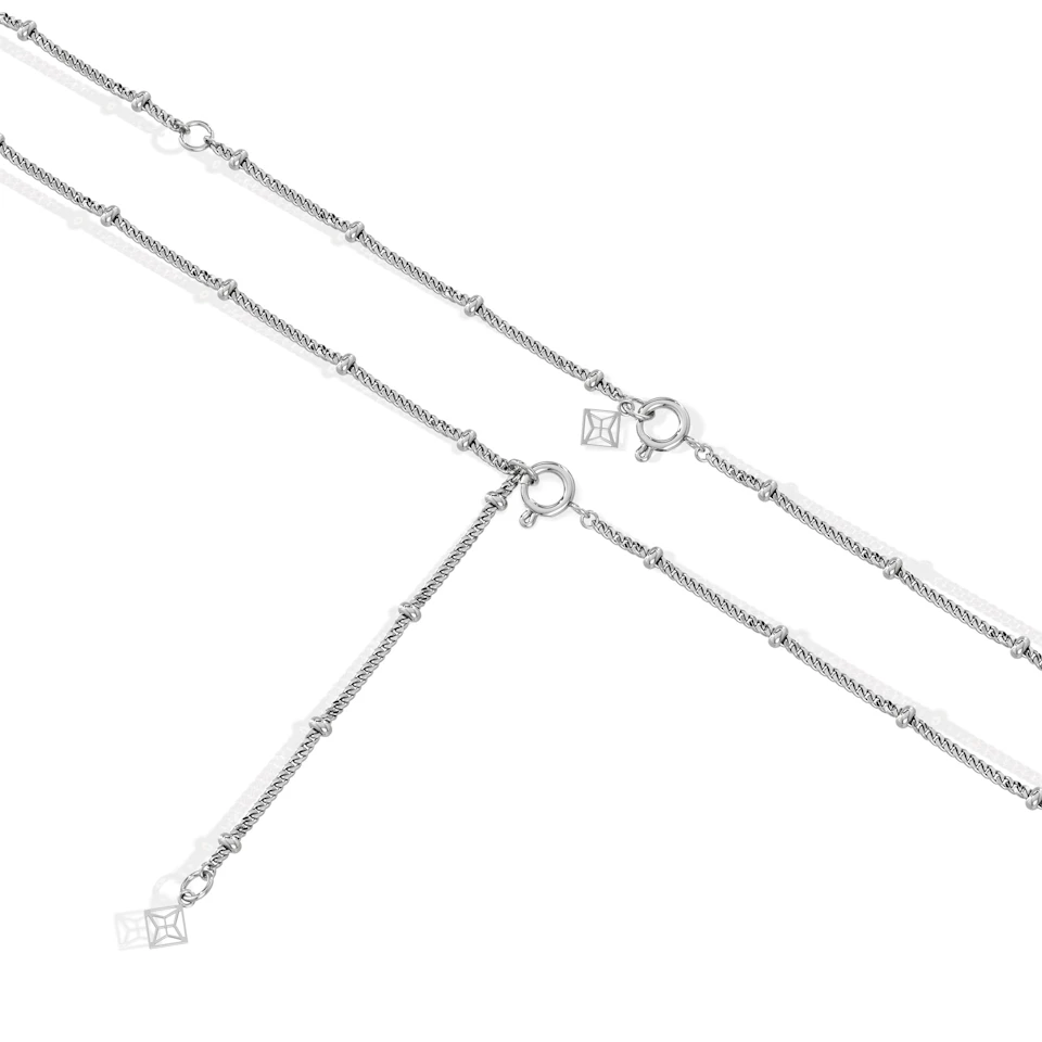 Astrology Aquarius 0.07ct Lab Grown Diamond Medallion Pendant Necklace in Sterling Silver