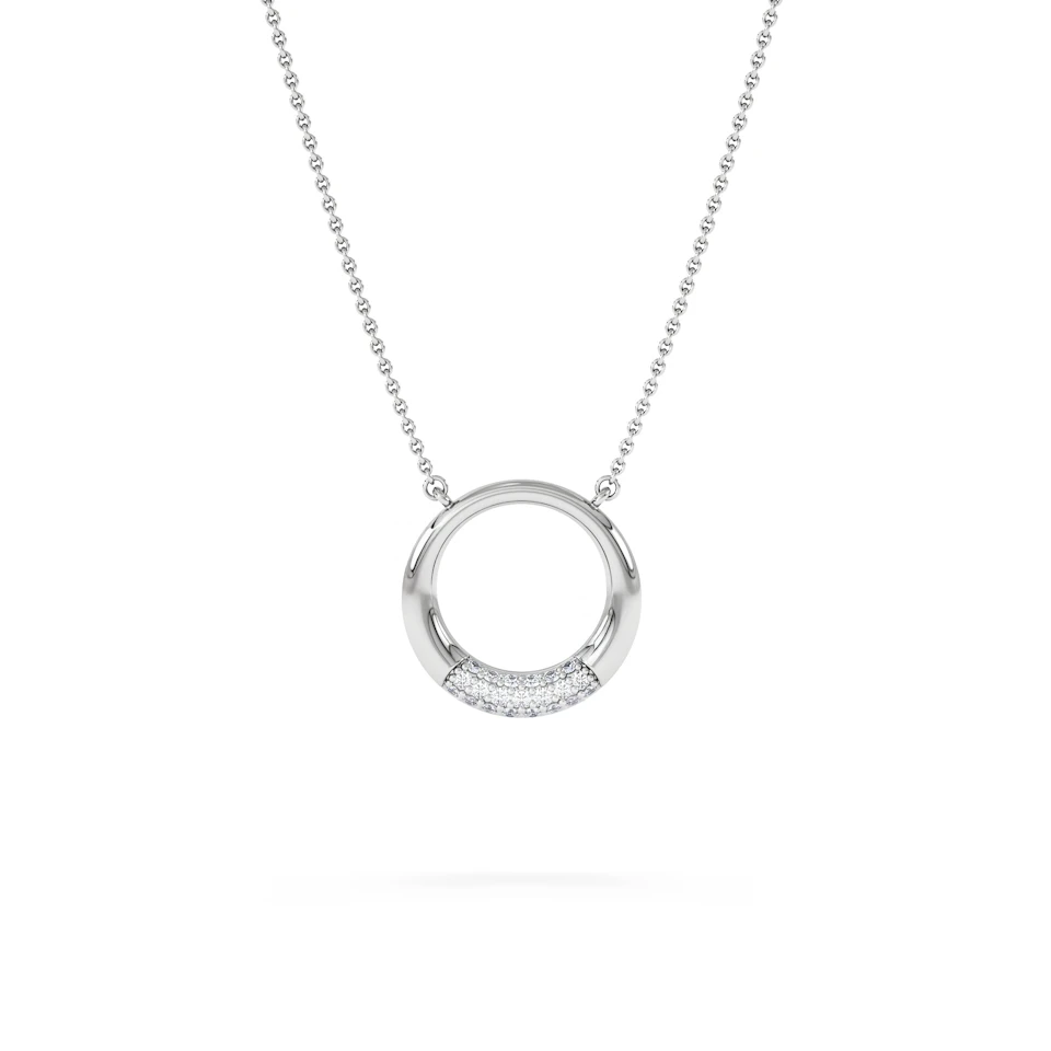 Luna 0.30ct Lab Diamond Necklace in Sterling Silver