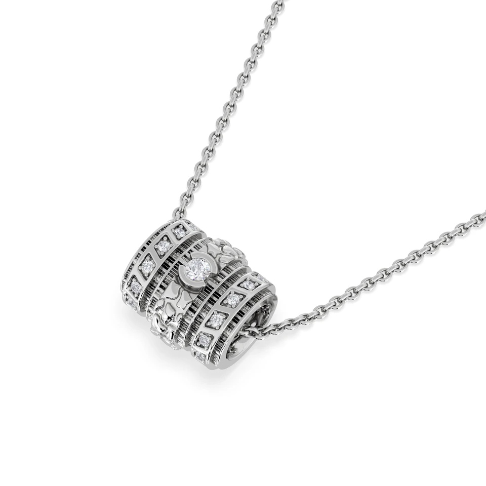 Bond 0.14ct Lab Diamond Necklace in Sterling Silver
