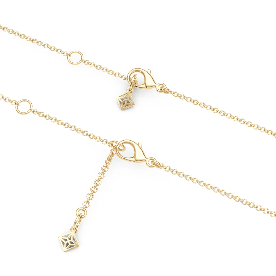Legacy 0.50ct Round Cut Lab Diamond Necklace in 18K Yellow Gold